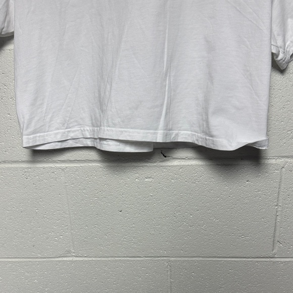 Open Edit Women's Classic White Short Sleeve Crop Tee - Picture 6 of 7